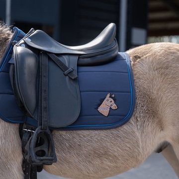 Mantilla HKM Sports Equipment Mia color azul marino TALLA SHETLAND - Imagen 2