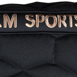 Mantilla HKM Sports Equipment Rosegold Glamour color negro TALLA PONY USO GENERAL - Imagen 2