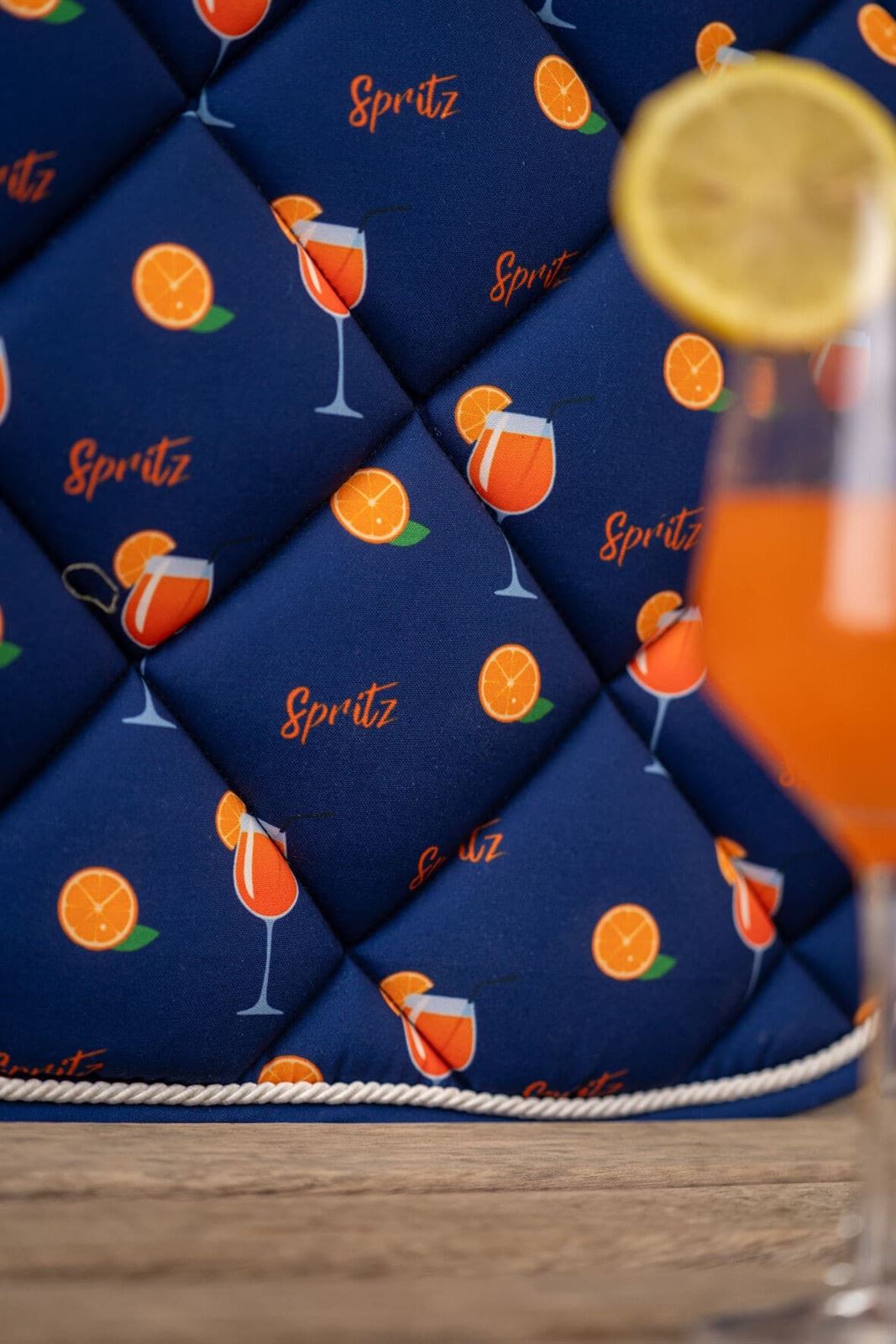 Mantilla HKM Sports Equipment Splash estampado naranjas PONY - Imagen 3