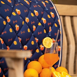 Mantilla HKM Sports Equipment Splash estampado naranjas USO GENERAL - Imagen 2