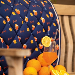 Mantilla HKM Sports Equipment Splash estampado naranjas USO GENERAL - Imagen 2