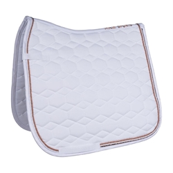Mantilla HKM Sports Equipment Style Rosegold Glamour, color blanco/rosegold DOMA - Imagen 1