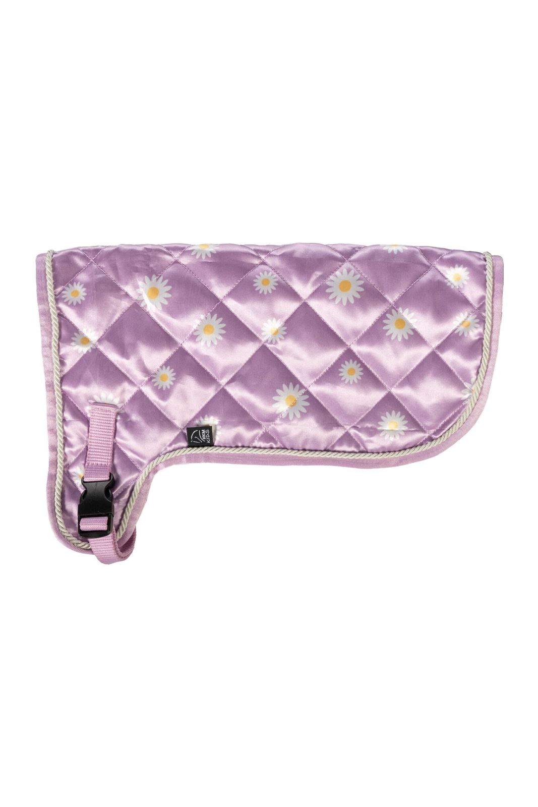 Mantilla Hobby Horsing HKM Sports Equipment color lila con margaritas - Imagen 1