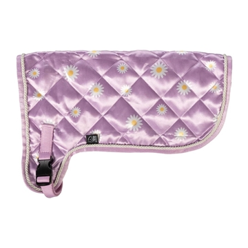 Mantilla Hobby Horsing HKM Sports Equipment color lila con margaritas - Imagen 1