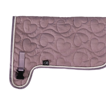 Mantilla Hobby Horsing HKM Sports Equipment terciopelo color lavanda - Imagen 1
