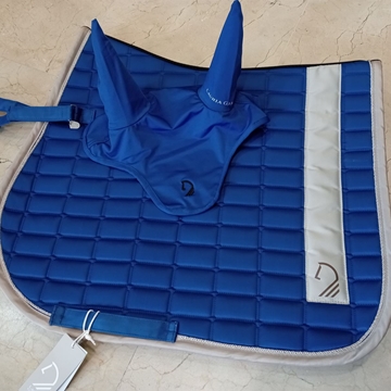 Mantilla LAURIA GARRELLI Amalfi color azul royal/beige USO GENERAL - Imagen 2