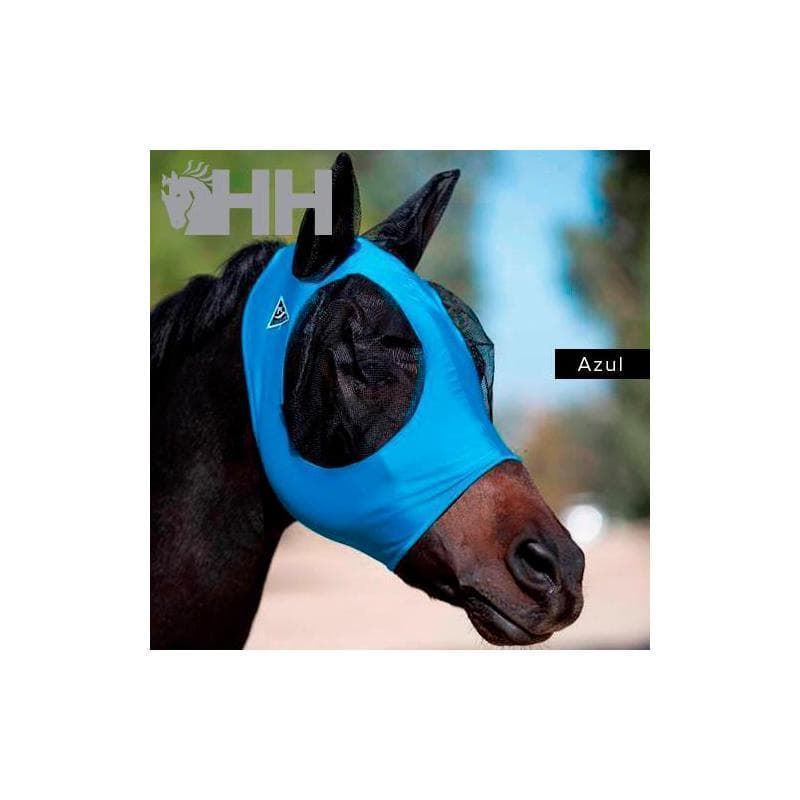 Máscara antimoscas PROFESSIONAL´S CHOICE comfort fit, con orejas, color azul, talla PONY - Imagen 1