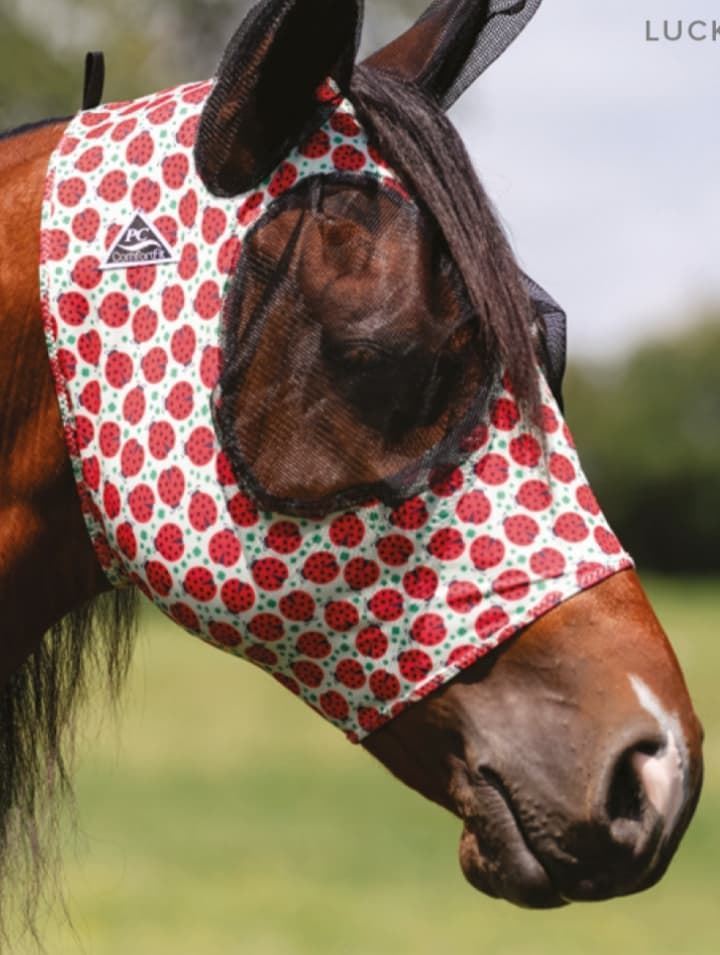 Máscara antimoscas PROFESSIONAL´S CHOICE comfort fit, con orejas, ladybug talla COB - Imagen 1