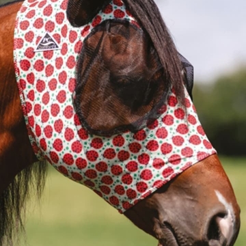 Máscara antimoscas PROFESSIONAL´S CHOICE comfort fit, con orejas, ladybug talla FULL - Imagen 1