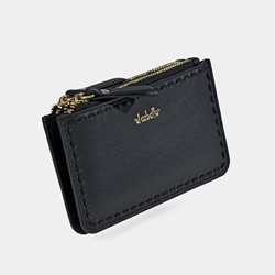 Monedero "EL CABALLO" doble bolsillo piel negra - Imagen 2