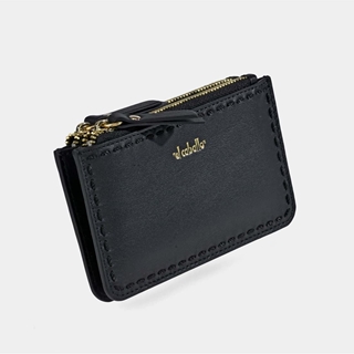 Monedero "EL CABALLO" doble bolsillo piel negra - Imagen 2