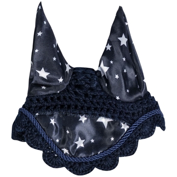 Orejeras Hobby Horsing HKM Sports Equipment azul marino estampado estrellas - Imagen 1