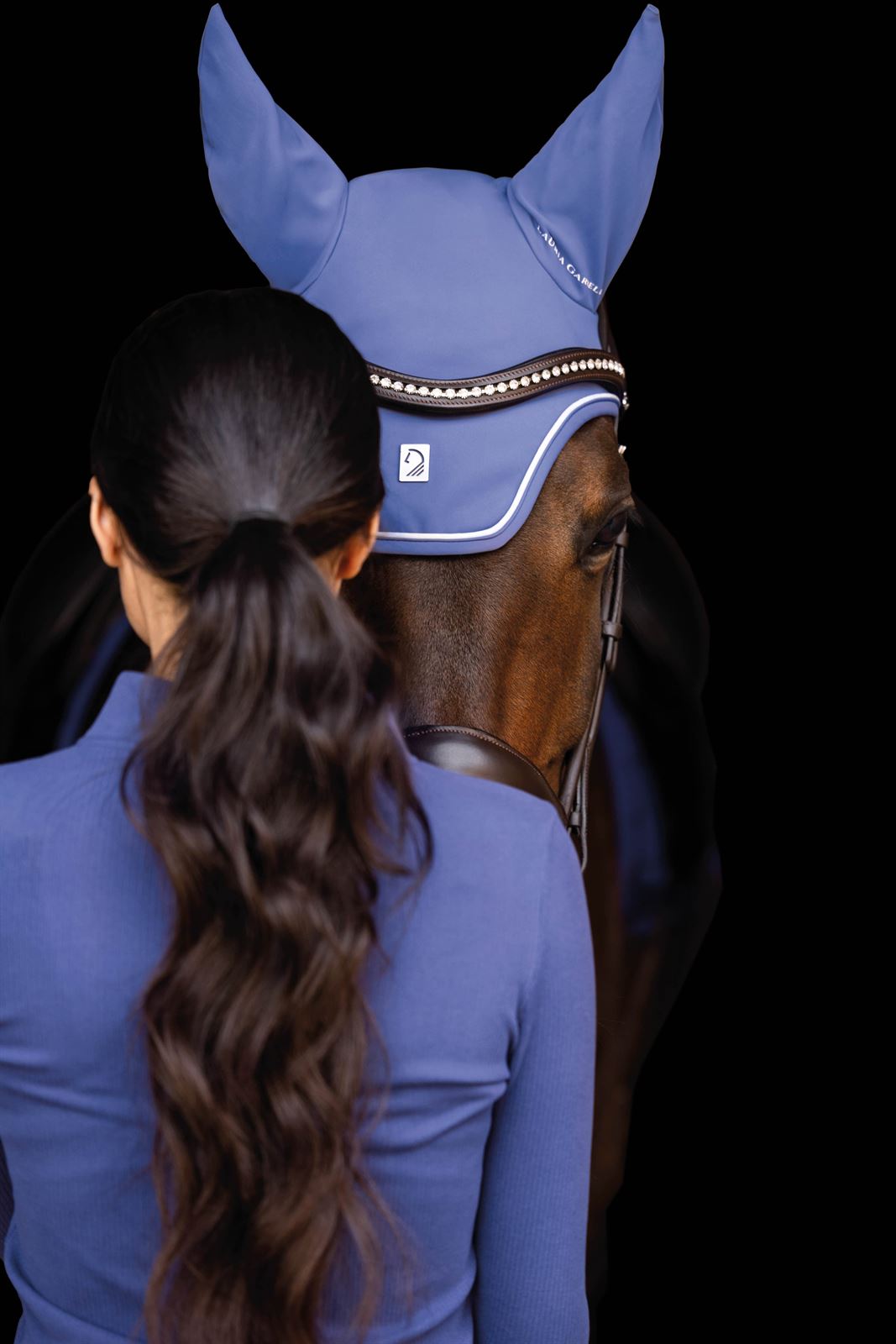 Orejeras LAURIA GARRELLI HKM Sports Equipment Livigno SOFT color añil TALLA COB - Imagen 3