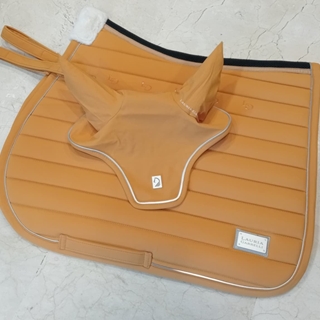 Orejeras LAURIA GARRELLI HKM Sports Equipment Livigno SOFT color mostaza TALLA COB - Imagen 2