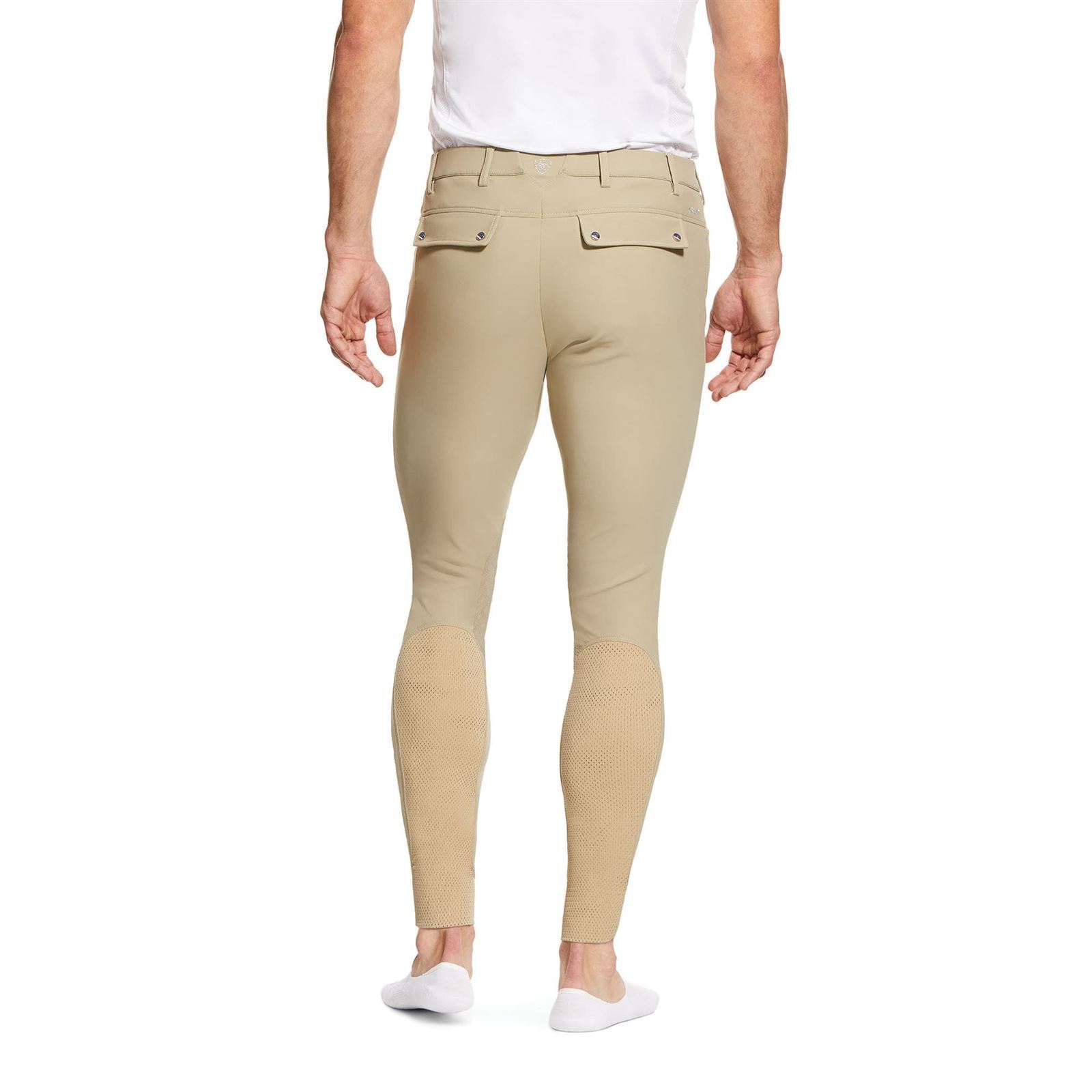 Pantalón caballero ARIAT Tri Factor grip rodilla color beige - Imagen 3