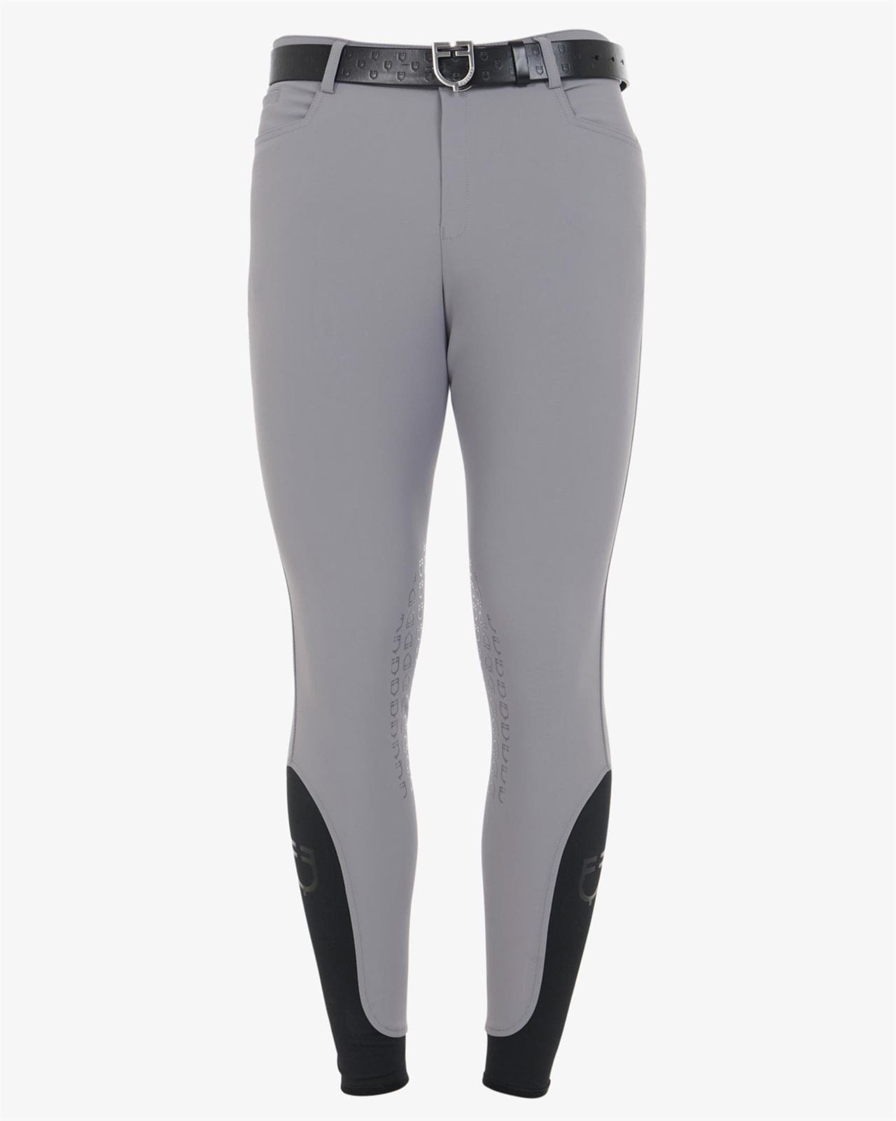 Pantalón caballero EQUESTRO Caspar grip rodilla color gris TALLA 48 (talla 42 española) - Imagen 1