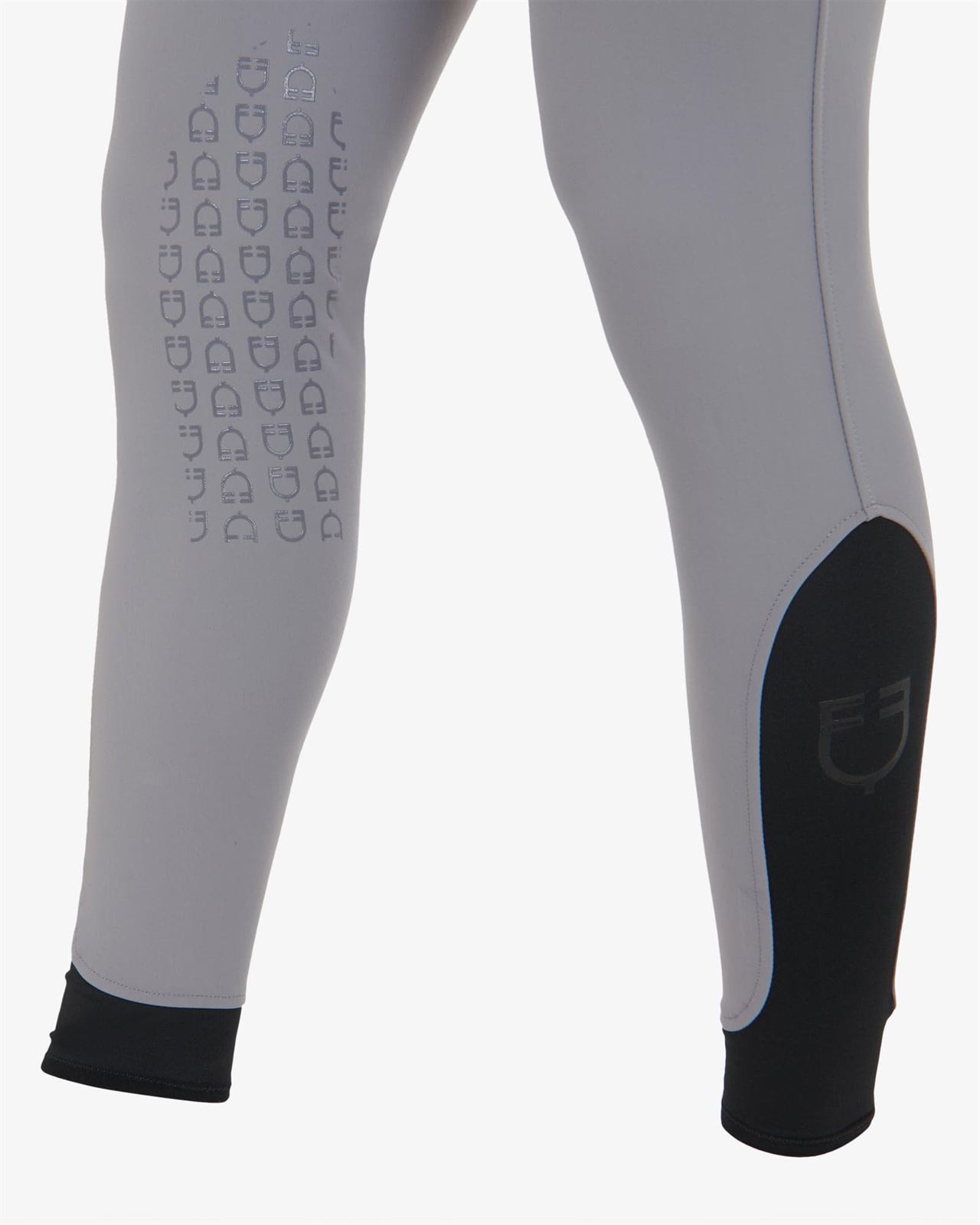 Pantalón caballero EQUESTRO Caspar grip rodilla color gris TALLA 48 (talla 42 española) - Imagen 4