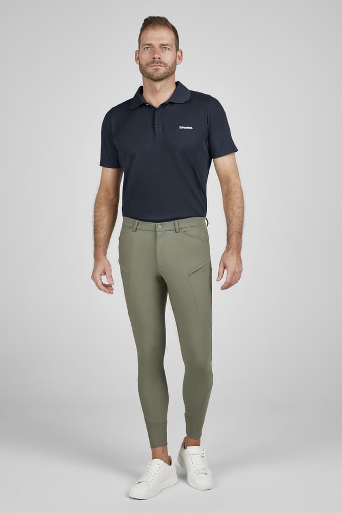 Pantalón caballero ESKADRON Classic Sports grip rodilla color verde kaki - Imagen 1