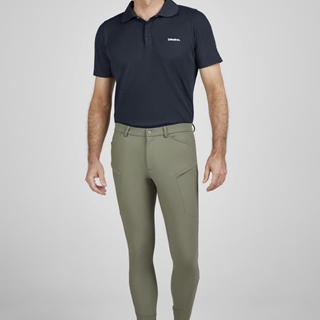 Pantalón caballero ESKADRON Classic Sports grip rodilla color verde kaki - Imagen 1