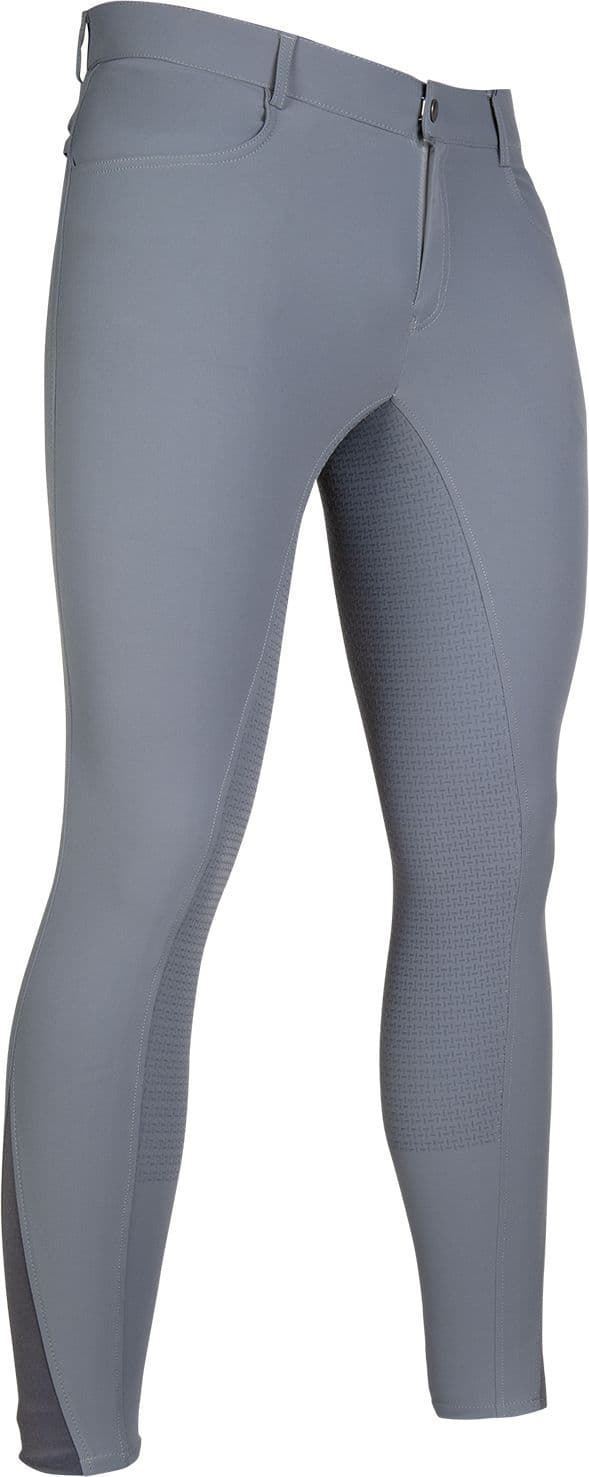 Pantalón caballero HKM Sportive culera silicona, color gris - Imagen 1
