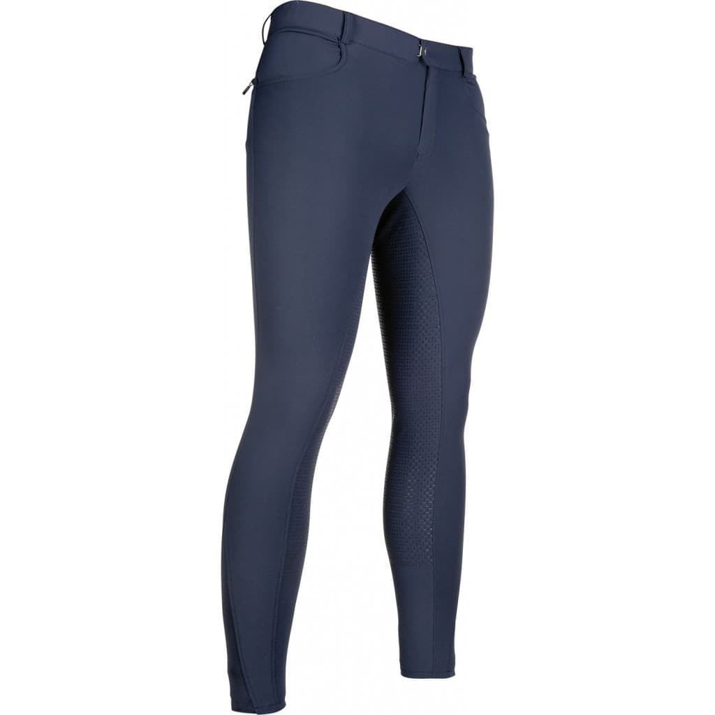 Pantalón caballero HKM Sports Equipment Sportive culera silicona, azul marino - Imagen 1