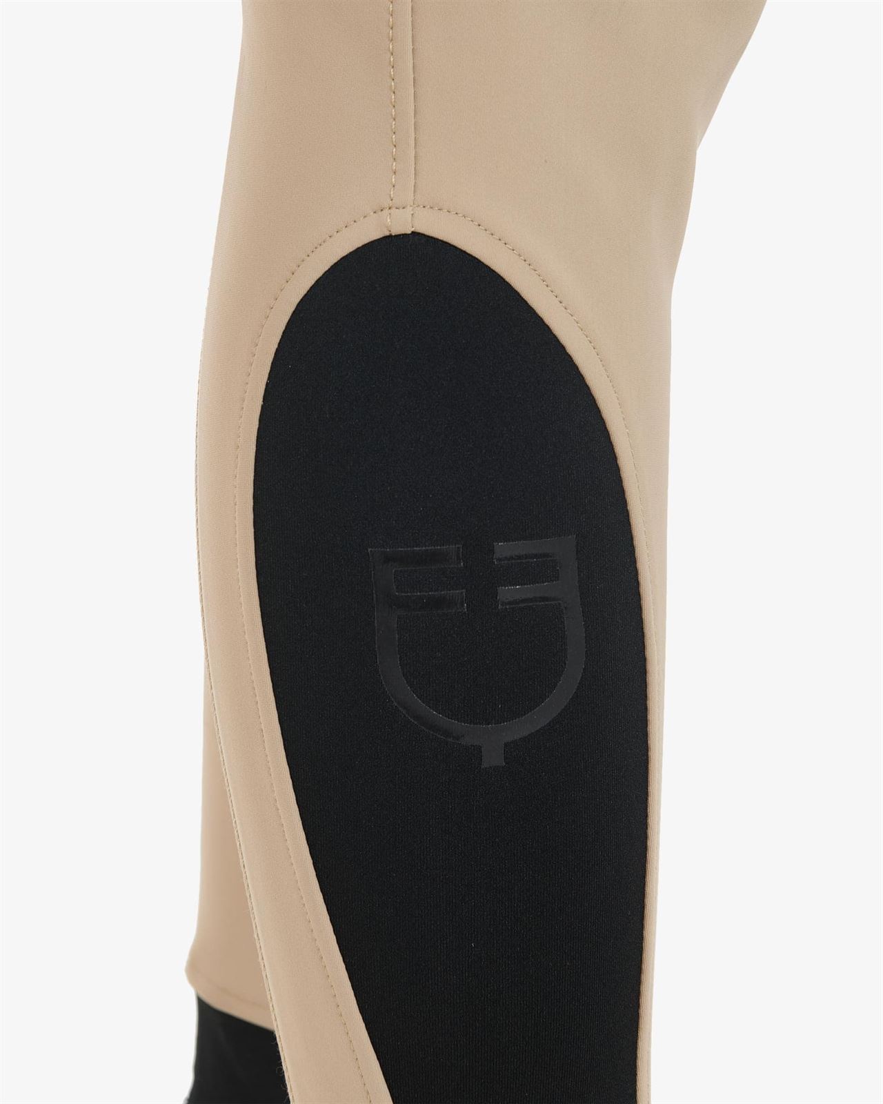 Pantalón mujer EQUESTRO Zenda grip rodilla color beige - Imagen 5