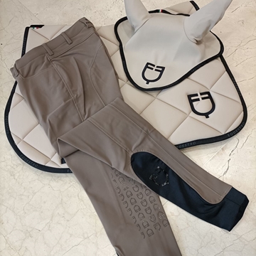 Pantalón mujer EQUESTRO Zenda grip rodilla color marrón TALLA 40 - Imagen 2