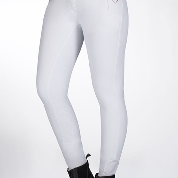 Pantalón mujer HKM Sports Equipment Alexis culera de grip, color blanco TALLA 38 (DEFECTO) - Imagen 2