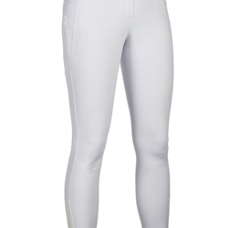 Pantalón mujer HKM Sports Equipment Ari Mid Rise rodilla de grip, color blanco - Imagen 1