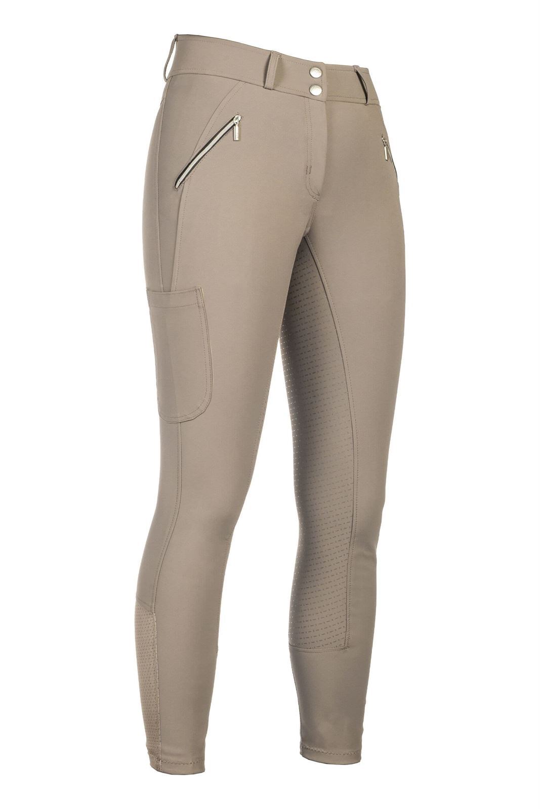 Pantalón mujer HKM Sports Equipment Lia High Waist culera de grip, color beige - Imagen 1
