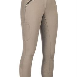 Pantalón mujer HKM Sports Equipment Lia High Waist culera de grip, color beige - Imagen 1