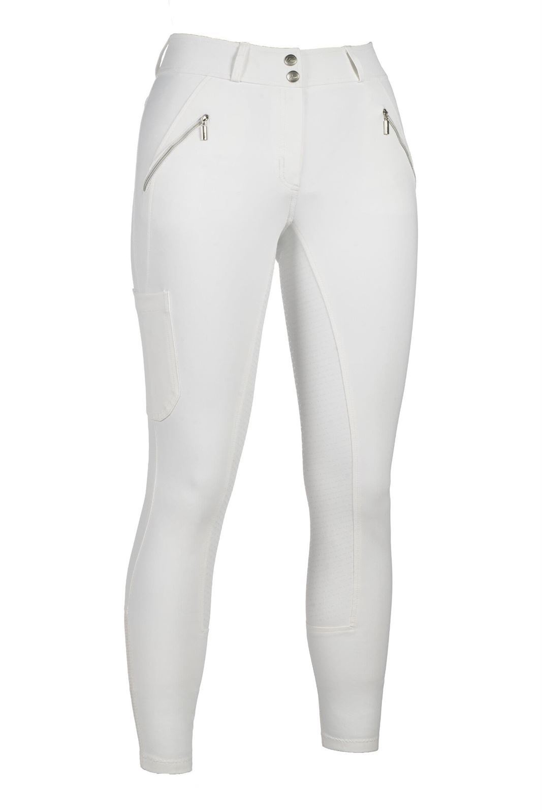 Pantalón mujer HKM Sports Equipment Lia High Waist culera de grip, color blanco - Imagen 1