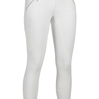 Pantalón mujer HKM Sports Equipment Lia High Waist culera de grip, color blanco - Imagen 1