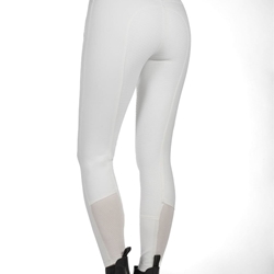 Pantalón mujer HKM Sports Equipment Lia High Waist culera de grip, color blanco - Imagen 2