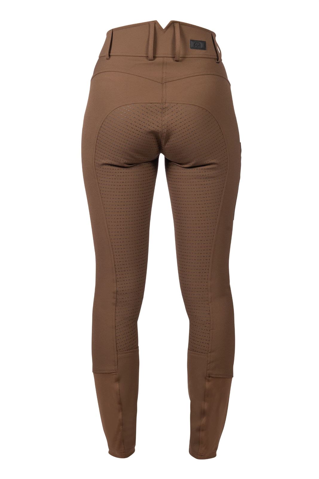 Pantalón mujer HKM Sports Equipment Lia High Waist culera de grip, color marrón - Imagen 2