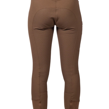 Pantalón mujer HKM Sports Equipment Lia High Waist culera de grip, color marrón - Imagen 2