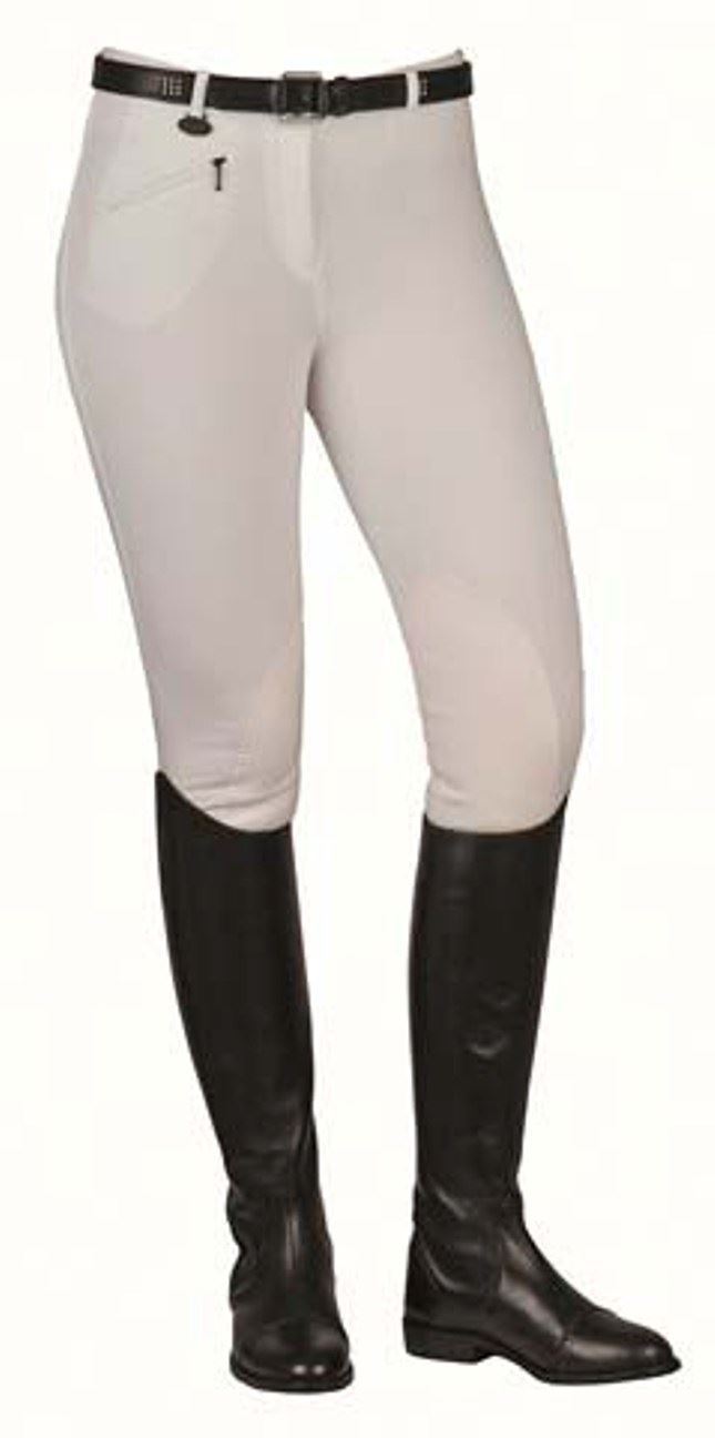 Pantalón unisex HKM Sports Equipment, algodón blanco, protección napa rodilla, tallaje infantil - Imagen 2