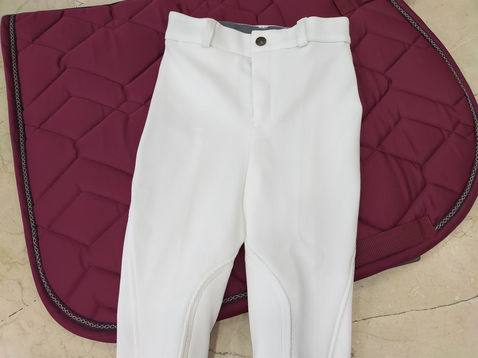 Pantalón unisex TUFF RIDER Country color blanco TALLA 10 (tallaje infantil) - Imagen 3