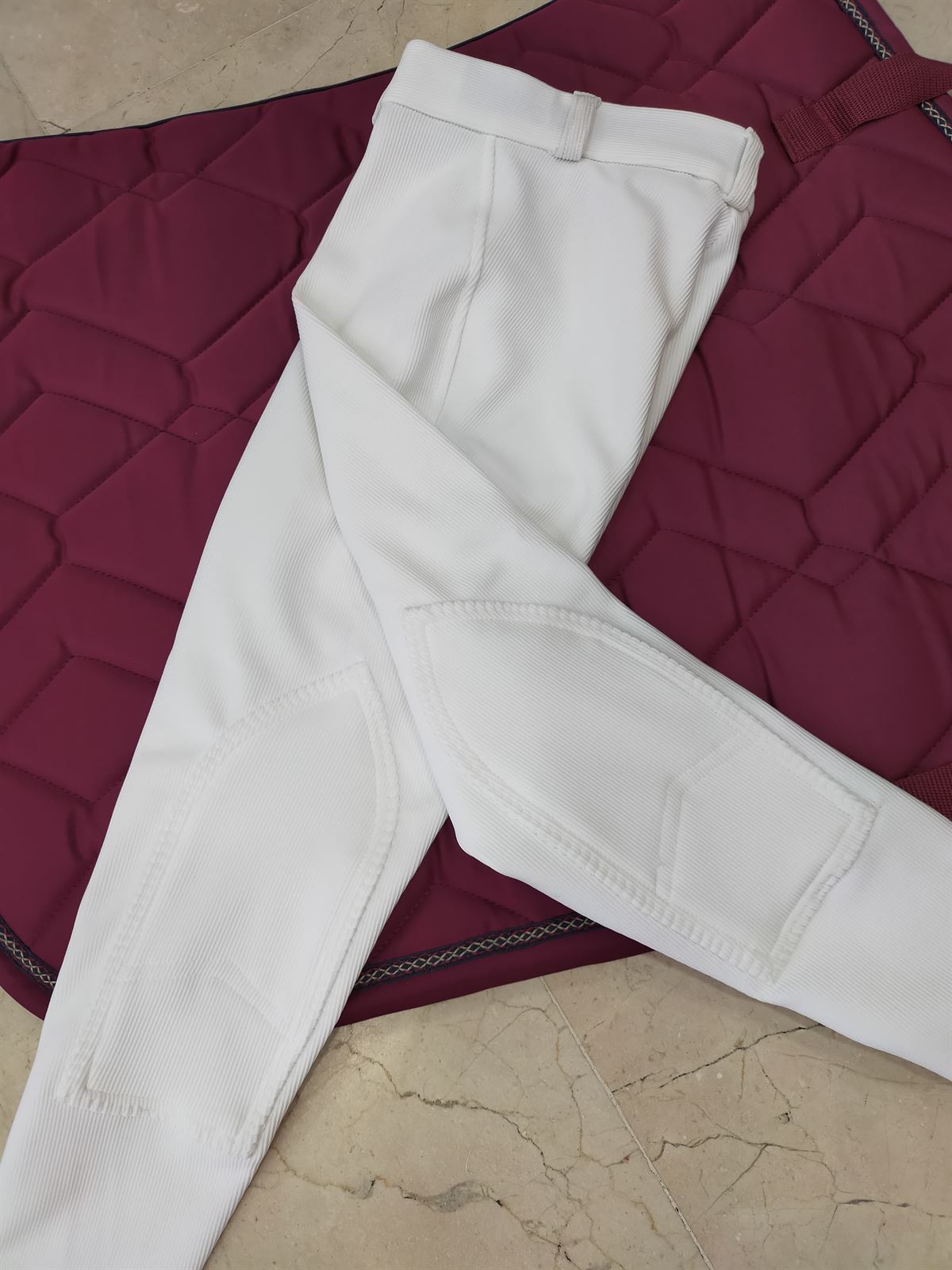 Pantalón unisex TUFF RIDER Country color blanco TALLA 10 (tallaje infantil) - Imagen 4