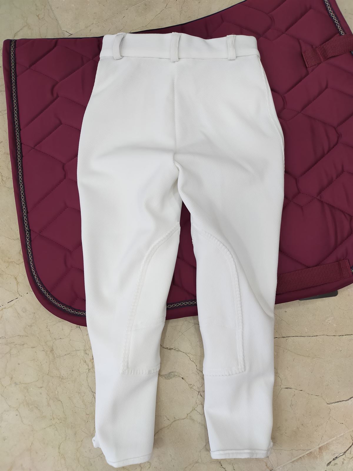 Pantalón unisex TUFF RIDER Country color blanco TALLA 10 (tallaje infantil) - Imagen 5