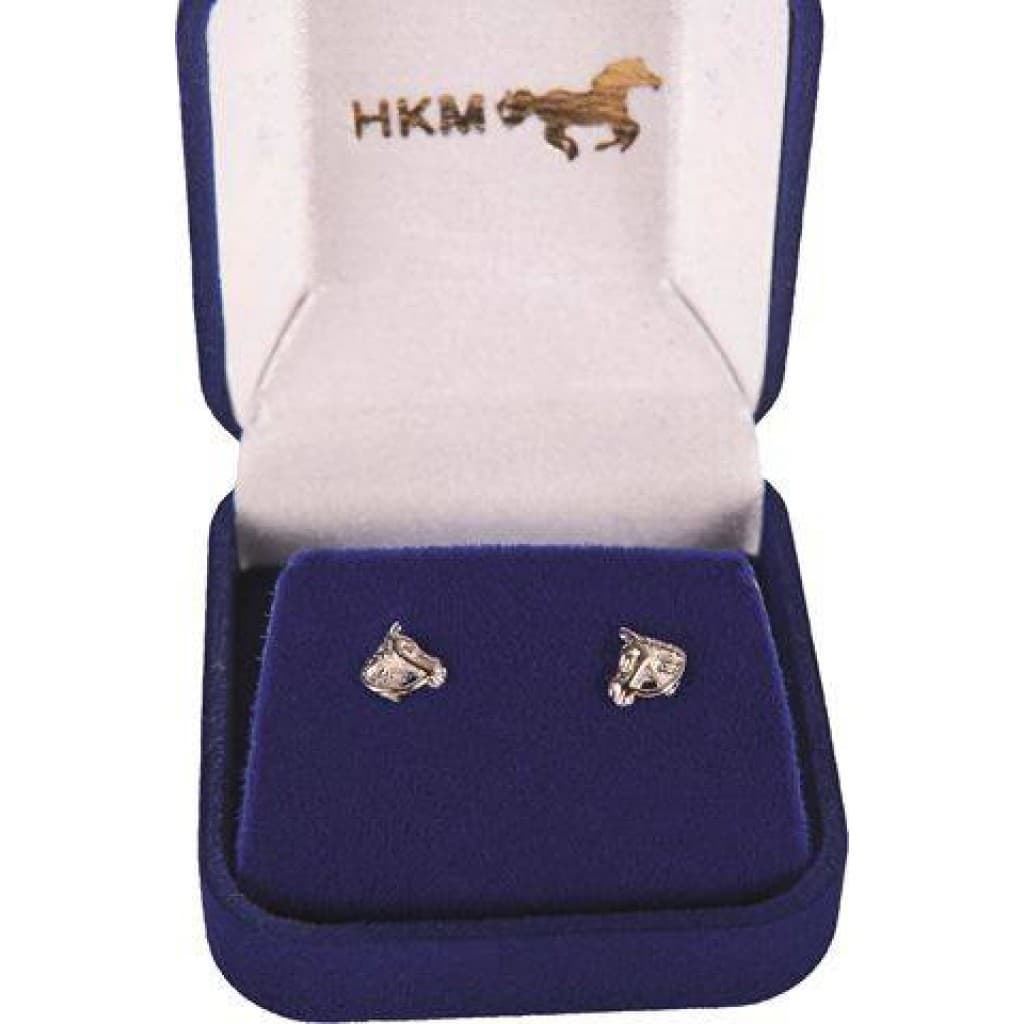 Pendiente plata cabeza de caballo HKM - Imagen 4