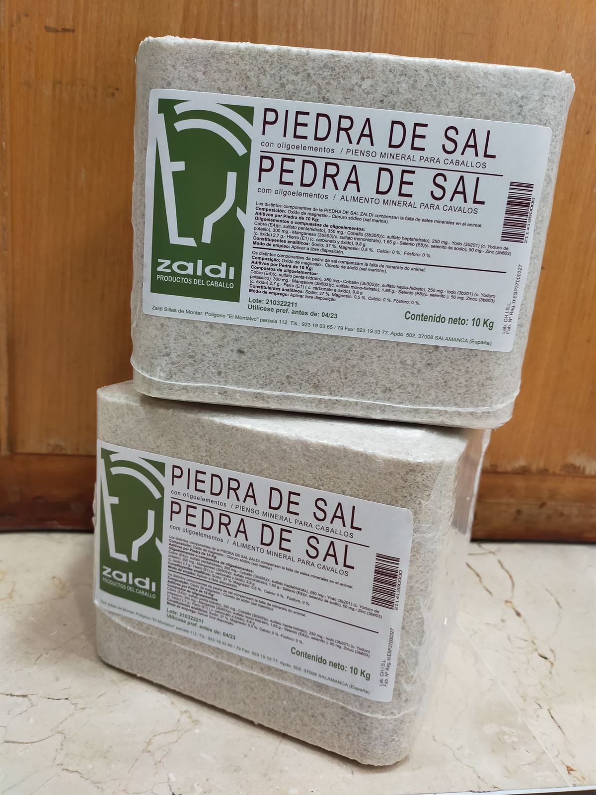 Piedra de sal ZALDI 10 kilos - Imagen 1