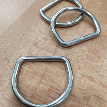 Piquete soldado hierro niquelado (muy buena calidad) diámetro interior 4 cm - Imagen 1