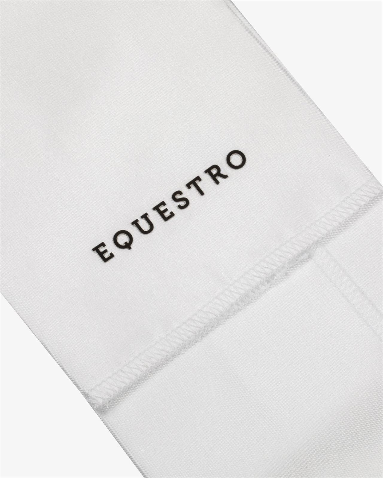 Plastrón EQUESTRO Lancillotto blanco con logo cristales - Imagen 7