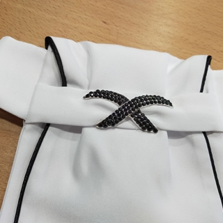 Plastrón FAIR PLAY Luxy cristales negros talla M - Imagen 1