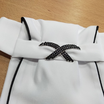 Plastrón FAIR PLAY Luxy cristales negros talla M - Imagen 1