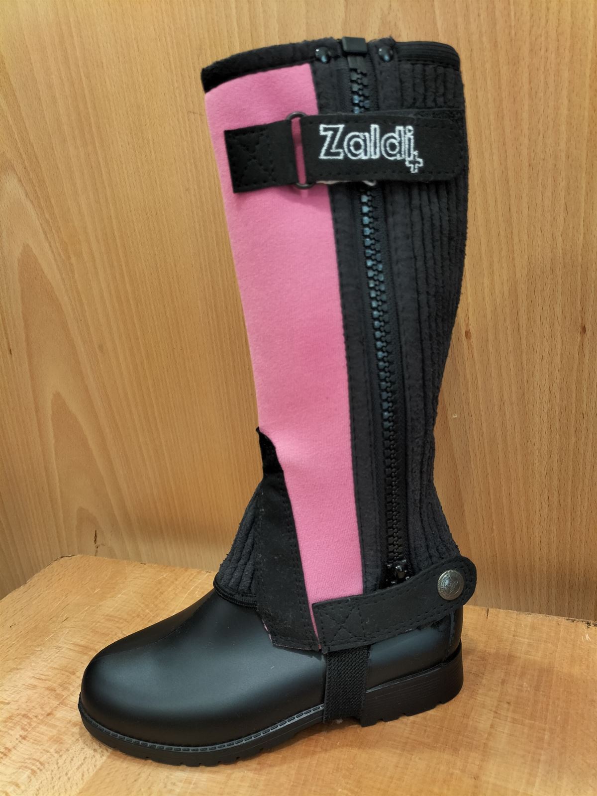 Polaina neopreno ZALDI con elástico color rosa (tallaje infantil) - Imagen 1