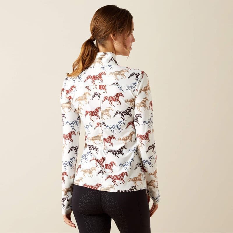 Polo mujer ARIAT  estampado caballos. TALLA XS - Imagen 4