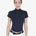 Polo mujer EQUESTRO color azul marino/blanco manga corta - Imagen 1