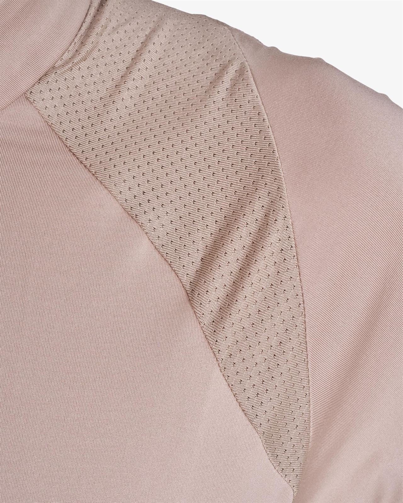 Polo mujer EQUESTRO color beige/blanco - Imagen 3